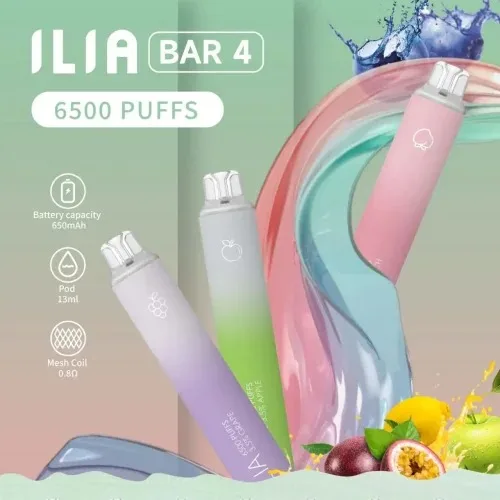 ILIA BAR4 6500 Puffs 哩啞4代拋棄式電子煙 711到付