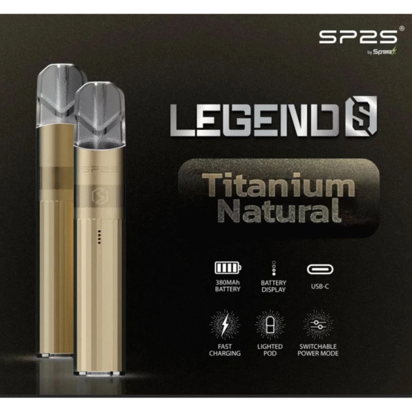SP2S主機 傳奇系列鈦色霧化桿 通用悅刻 Relx煙彈一代