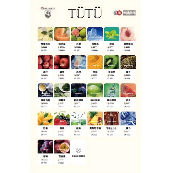 TUTU煙彈 原TUT一代更名 通用Relx主機一代