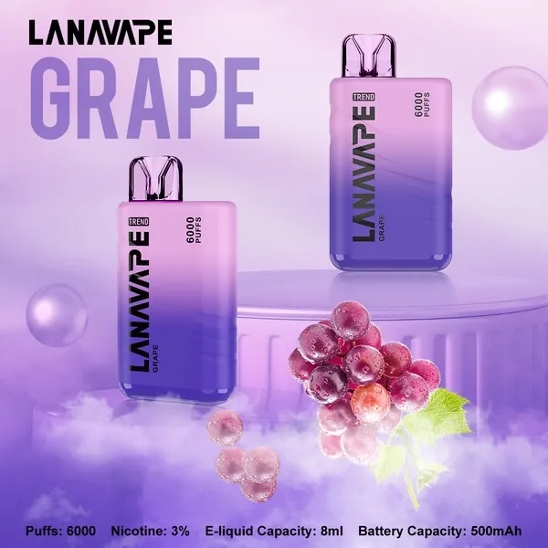 LANA6000 PUFFS 抛棄式電子煙 台灣電子煙推薦