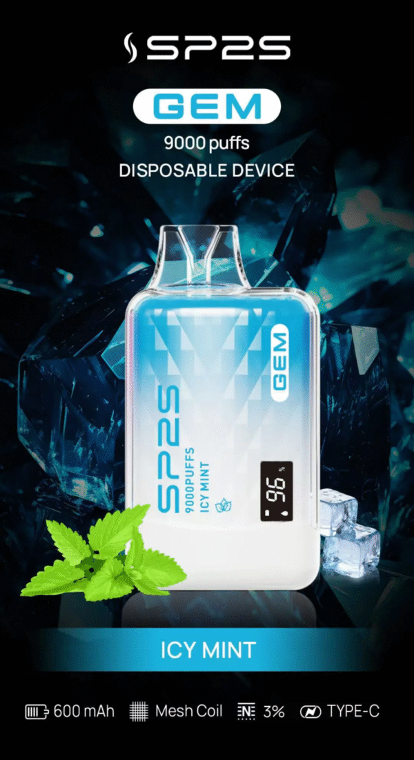 SP2S GEM 9000 PUFFS 拋棄式電子煙 一次性霧化桿