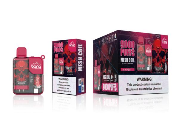 Bang BOX 9000 Puffs 拋棄式電子煙/一次性霧化棒/炫彩外觀/LED顯示 台灣電子煙批發
