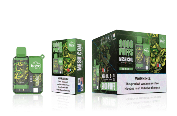 Bang BOX 9000 Puffs 拋棄式電子煙/一次性霧化棒/炫彩外觀/LED顯示 台灣電子煙批發